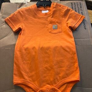 Carhartt Orange Infant Pocket Onesie